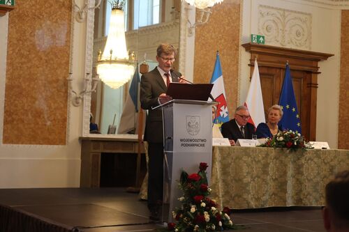 Sesja Sejmiku Województwa Podkarpackiego ustanawiająca błogosławioną Rodzinę Ulmów patronem województwa – Łańcut, 7 lipca 2024. Fot. Katarzyna Gajda-Bator (IPN)