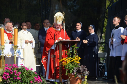 Rok od beatyfikacji Rodziny Ulmów – uroczystości w Markowej – 8 września 2024. Fot. Łukasz Chrobak (IPN)