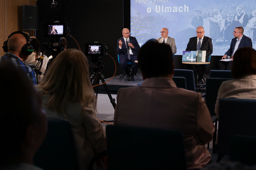 Dyskusja panelowa w rocznicę beatyfikacji Rodziny Ulmów – Warszawa, 9 września 2024. Fot. Mikołaj Bujak (IPN)