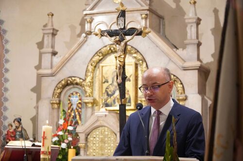 Inauguracja 30. Dni Polskiej Kultury Chrześcijańskiej w Budapeszcie z udziałem przedstawicieli IPN. Na zdj. dr Mateusz Szpytma, zastępca prezesa IPN – 6 października. Fot. Marcin Bukała (IPN)