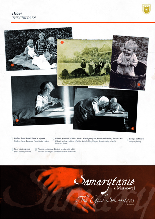 Panel wystawy „Samarytanie z Markowej. Ulmowie – Polacy zamordowani przez Niemców za pomoc Żydom”