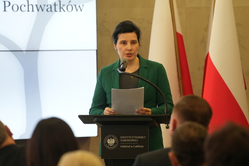 Rodzina Pochwatków – bohaterowie, którzy ponieśli śmierć za pomoc Żydom – Lublin, 23 marca 2026. Fot. Dominik Borek (IPN)