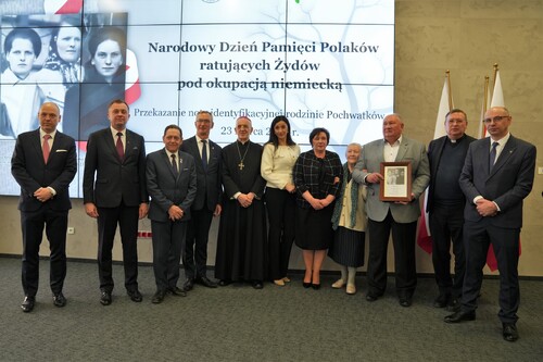 Rodzina Pochwatków – bohaterowie, którzy ponieśli śmierć za pomoc Żydom – Lublin, 23 marca 2026. Fot. Dominik Borek (IPN)