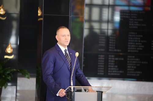 Narodowego Dnia Pamięci Polaków ratujących Żydów pod okupacją niemiecką – Toruń, 24 marca 2026. Na zdj. Prezydent RP Karol Nawrocki. Fot. Dariusz Skrzyniarz (IPN)