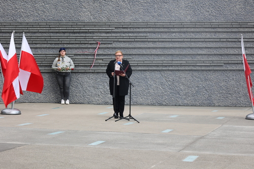 „Trudna lekcja o poświęceniu w imię prawdziwej miłości bliźniego”. Na zdj. doradca Prezydenta RP Beata Kempa – Markowa, 24 marca 2026 r. Fot. Katarzyna Gajda-Bator (IPN)