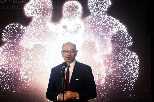 Otwarcie wystawy „Świadectwo poMOCY”. Na zdj. dr Mateusz Szpytma, zastępca prezesa IPN – Warszawa, 15 października 2026. Fot. Sławek Kasper (IPN)