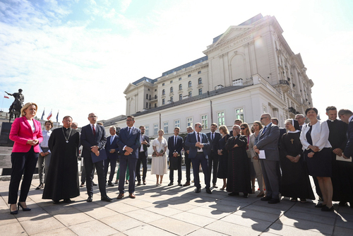 Otwarcie wystawy „Śmierć za człowieczeństwo. Rodzina Ulmów” – 21 sierpnia 2023. Fot. Sławek Kasper (IPN)
