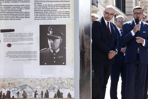 Otwarcie wystawy „Śmierć za człowieczeństwo. Rodzina Ulmów” – 21 sierpnia 2023. Fot. Sławek Kasper (IPN)