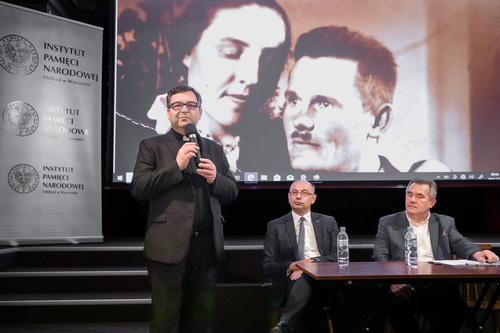 „Od Markowej do Watykanu” – rozmowa z dr. Mateuszem Szpytmą, badaczem historii rodziny Ulmów, zastępcą prezesa IPN – Warszawa, 1 czerwca 2023. Fot. Sławek Kasper (IPN)