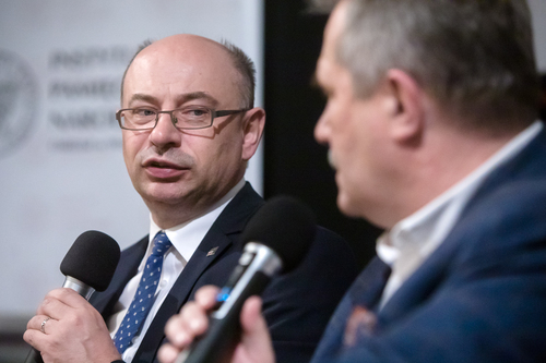 „Od Markowej do Watykanu” – rozmowa z dr. Mateuszem Szpytmą, badaczem historii rodziny Ulmów, zastępcą prezesa IPN – Warszawa, 1 czerwca 2023. Fot. Sławek Kasper (IPN)