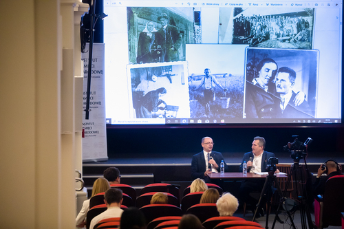 „Od Markowej do Watykanu” – rozmowa z dr. Mateuszem Szpytmą, badaczem historii rodziny Ulmów, zastępcą prezesa IPN – Warszawa, 1 czerwca 2023. Fot. Sławek Kasper (IPN)