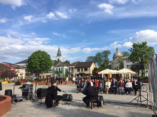 Otwarcie wystawy o Polakach ratujących Żydów w czasie II wojny światowej – Lubaczów, 12 maja 2023. Fot. Anna Hanus