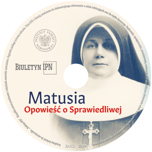 Okładka DVD z filmem „Matusia. Opowieść o sprawiedliwej” w reżyserii Macieja Fijałkowskiego