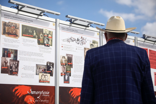 Prezentacja wystawy „Samarytanie z Markowej. Ulmowie – Polacy zamordowani przez Niemców za pomoc Żydom” w Częstochowie – 2 września 2023. Fot. Sławek Kasper (IPN)