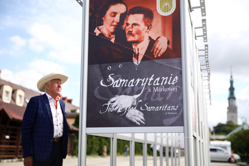 Prezentacja wystawy „Samarytanie z Markowej. Ulmowie – Polacy zamordowani przez Niemców za pomoc Żydom” w Częstochowie – 2 września 2023. Fot. Sławek Kasper (IPN)