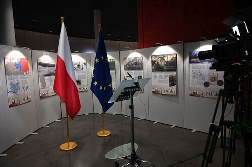 Otwarcie wystawy IPN „Śmierć za człowieczeństwo. Rodzina Ulmów” w Parlamencie Europejskim – 16 stycznia 2024. Fot. EKR