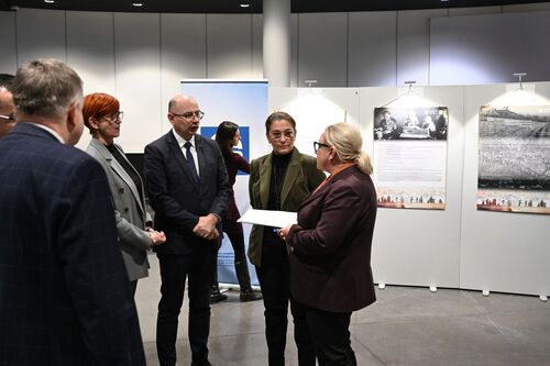 Otwarcie wystawy IPN „Śmierć za człowieczeństwo. Rodzina Ulmów” w Parlamencie Europejskim – 16 stycznia 2024. Fot. EKR