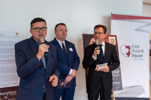 Prezentacja wystawy „Samarytanie z Markowej” w Brukseli – 30 stycznia 2024. Fot. Anna MagdaPrezentacja wystawy „Samarytanie z Markowej” w Brukseli – 30 stycznia 2024. Fot. Anna Magda