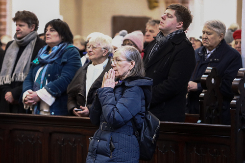 Msza św. w Archikatedrze Oliwskiej, inaugurująca peregrynację relikwii błogosławionej rodziny Ulmów w archidiecezji gdańskiej – 4 lutego 2024. Fot. Sławek Kasper (IPN)