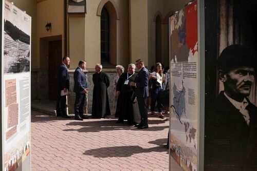 The IPN exhibition "Death for Humanity. The Ulma family" was officially opened at the St. Dorothy Parish Church in Markowa, 9 September 2023; photo:Mikołaj Bujak, IPN