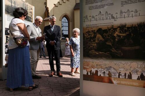 The IPN exhibition "Death for Humanity. The Ulma family" was officially opened at the St. Dorothy Parish Church in Markowa, 9 September 2023; photo:Mikołaj Bujak, IPN